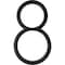 Hillman HILLMAN Distinctions 5 in. Black Steel Screw-On Number 8 1 pc, PK3 844718 - alternate 1